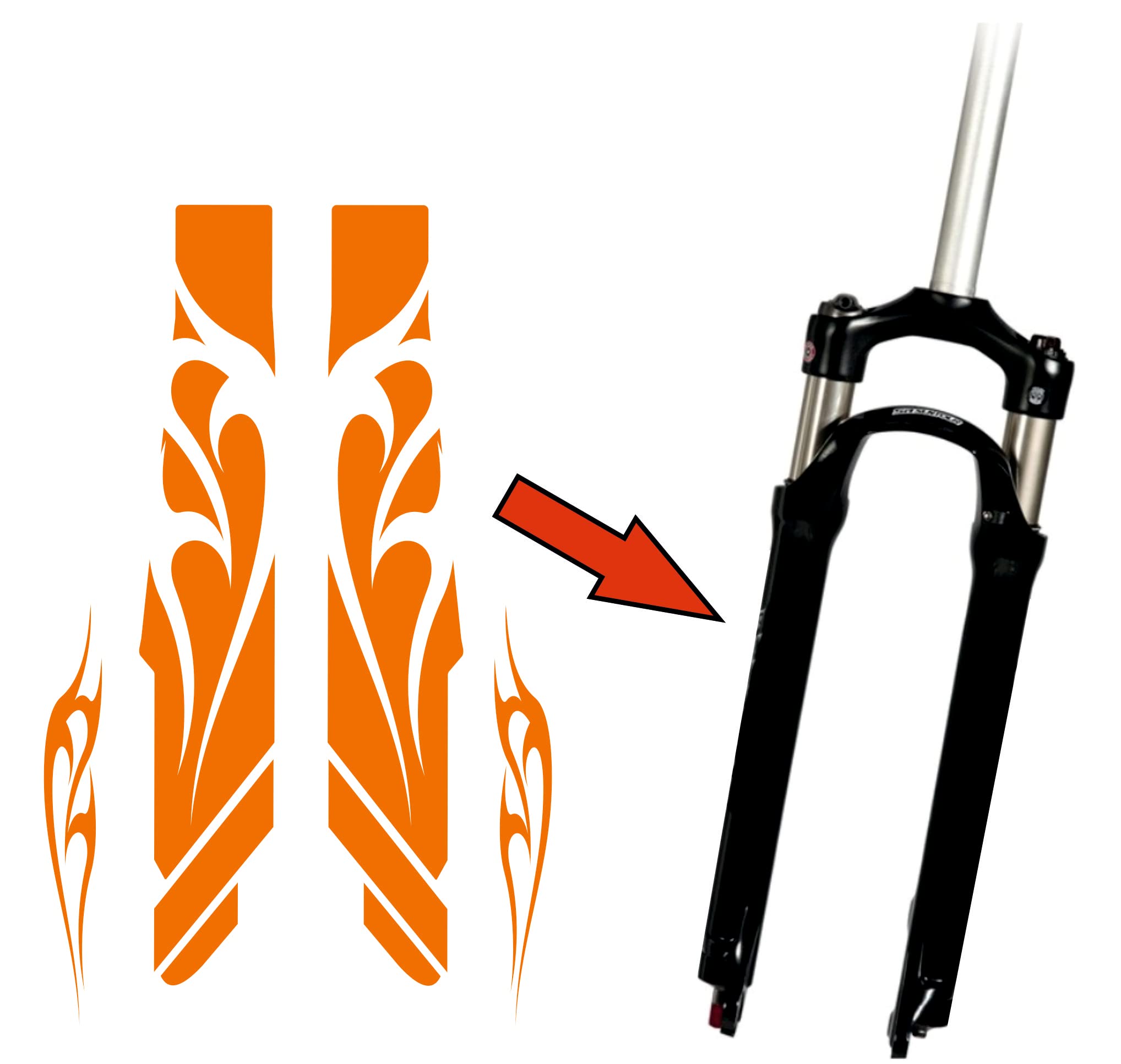 Sticker fork online mtb