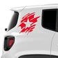 DualColorStampe Adesivi compatibili con JEEP RENEGADE fiancata laterale off road stella militare Adesivi Stickers Auto Decal accessori auto decorazione 0310 a €27.99 solo da DualColorStampe