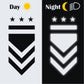 DualColorStampe Adesivi Stelle Graduate Adesivi Esercito Militare US Army Montanti rifrangenti riflettenti catarifrangenti per scooter auto moto stickers COD.0270 a €9.99 solo da DualColorStampe