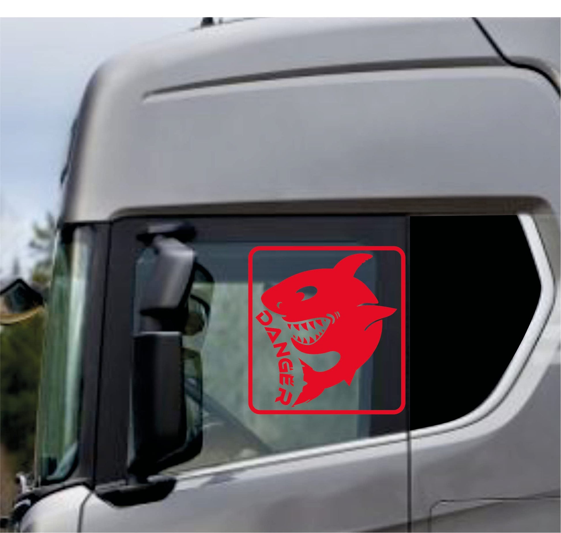 DualColorStampe Adesivi Compatibili con Scania Daf Iveco Man Camion accessori camion stickers camion finestrino DANGER COD.0334 a €21.99 solo da DualColorStampe