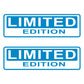 DualColorStampe 2x Adesivi in vinile "Limited Edition" per auto, finestra pc computer Cofano camper vetri C.0255 a €5.00 solo da DualColorStampe
