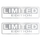 DualColorStampe 2x Adesivi in vinile "Limited Edition" per auto, finestra pc computer Cofano camper vetri C.0255 a €5.00 solo da DualColorStampe