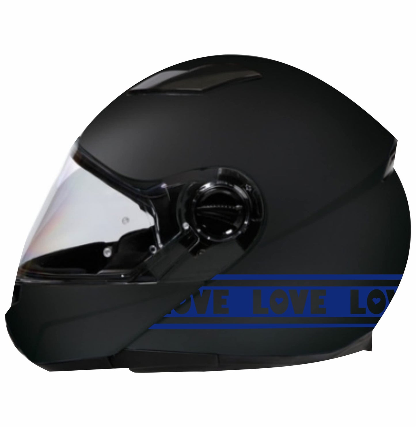 DualColorStampe Adesivi per casco cuori Love moto motorino Helmet universale Stripes Strisce Design sportivo stickers COD.C0050 a €12.99 solo da DualColorStampe