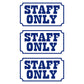 DualColorStampe 3x Adesivi segnalazione Staff Porta Adesivo decalcomania in vinile autoadesivo C.0259 a €5.99 solo da DualColorStampe