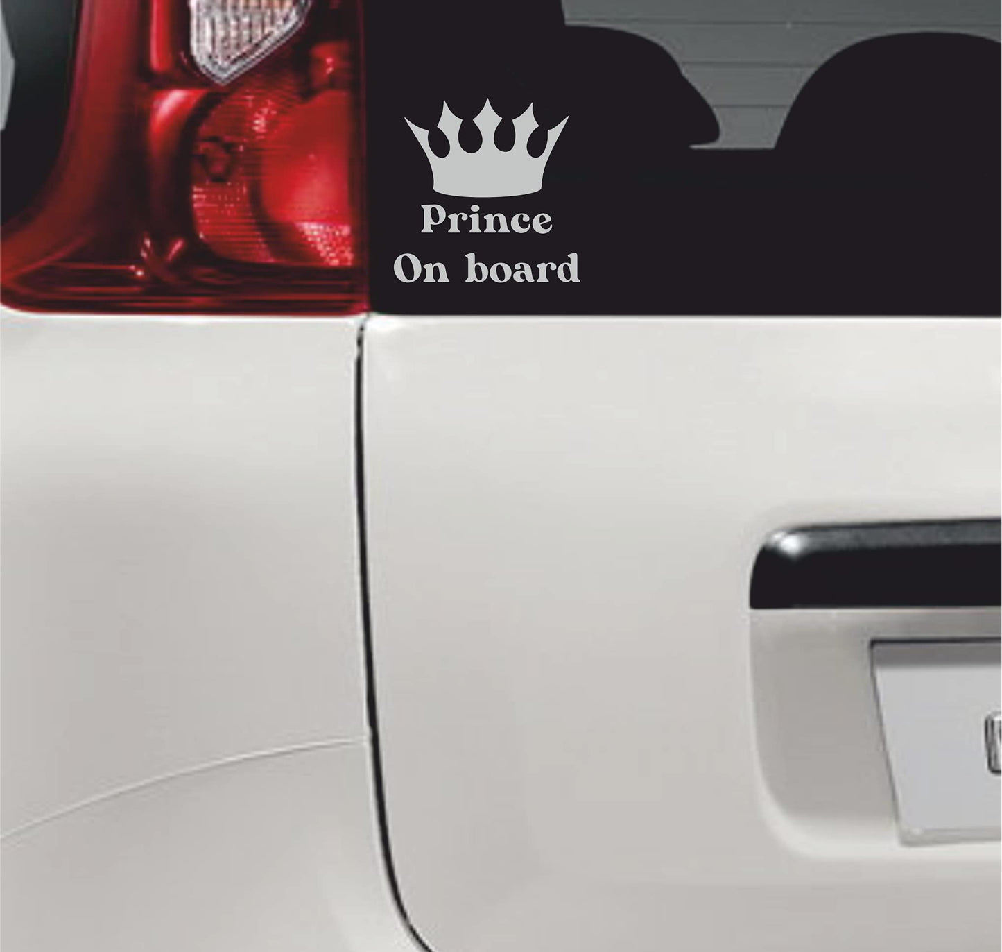 Adesivi Prince On Board Bimbo a Bordo principe auto moto stickers corona principe neonato decalcomanie- vinile colore a scelta COD.0042 a €12.99 solo da DualColorStampe