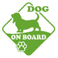 DualColorStampe Adesivo Cane a Bordo Dog on Board Basset Hound Decal Decalcomania Vinile Laptop Auto Moto Casco Camper Moto Biker COD.0313 a €10.99 solo da DualColorStampe