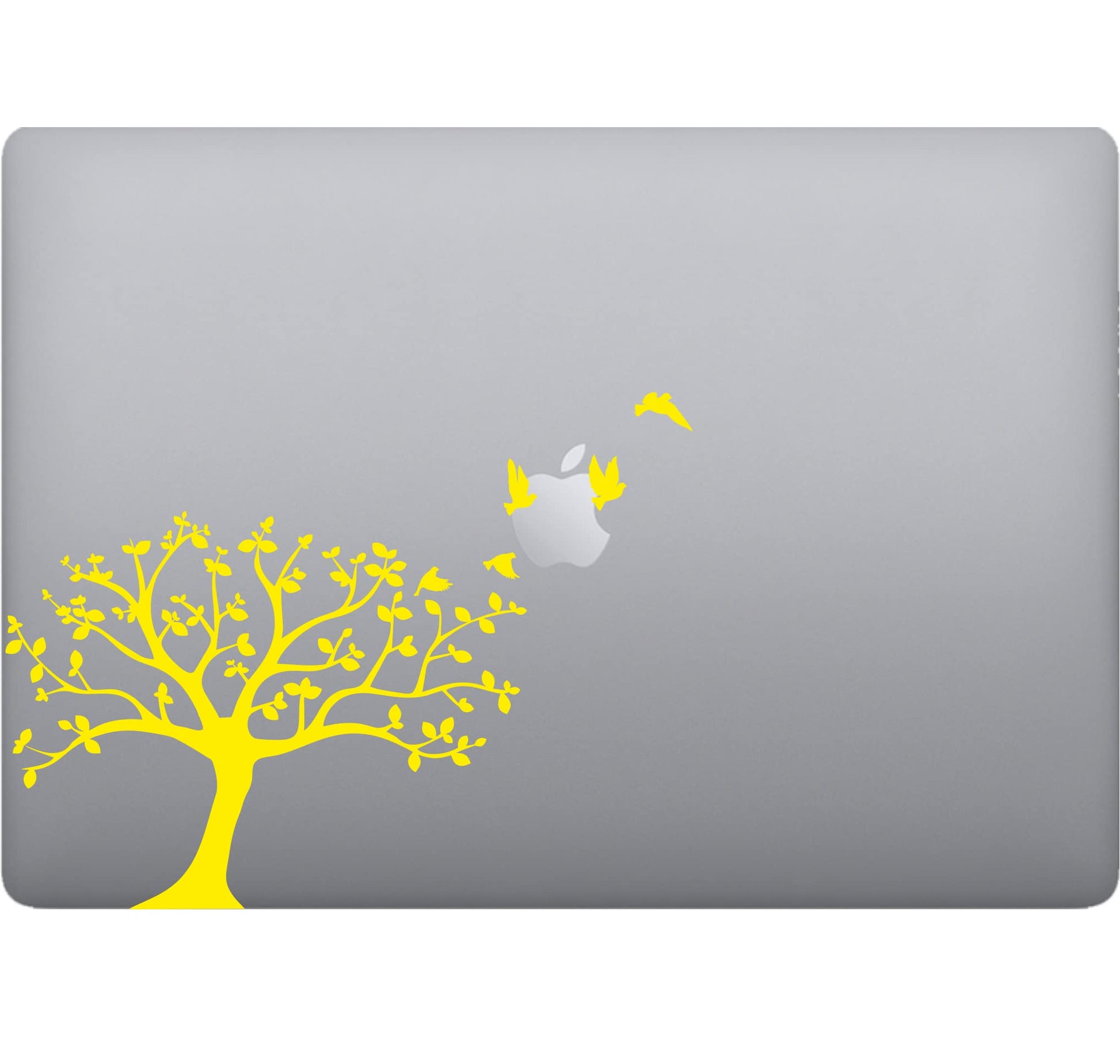 Adesivo albero uccellini Laptop Sticker Decalcomania Vinile Tablet Vinile adesivo macbook decalcomania arte mela -Vinile colore a scelta COD.P0048 a €10.99 solo da DualColorStampe