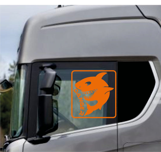 DualColorStampe Adesivi Compatibili con Scania Daf Iveco Man Camion accessori camion stickers camion finestrino DANGER COD.0334 a €19.99 solo da DualColorStampe