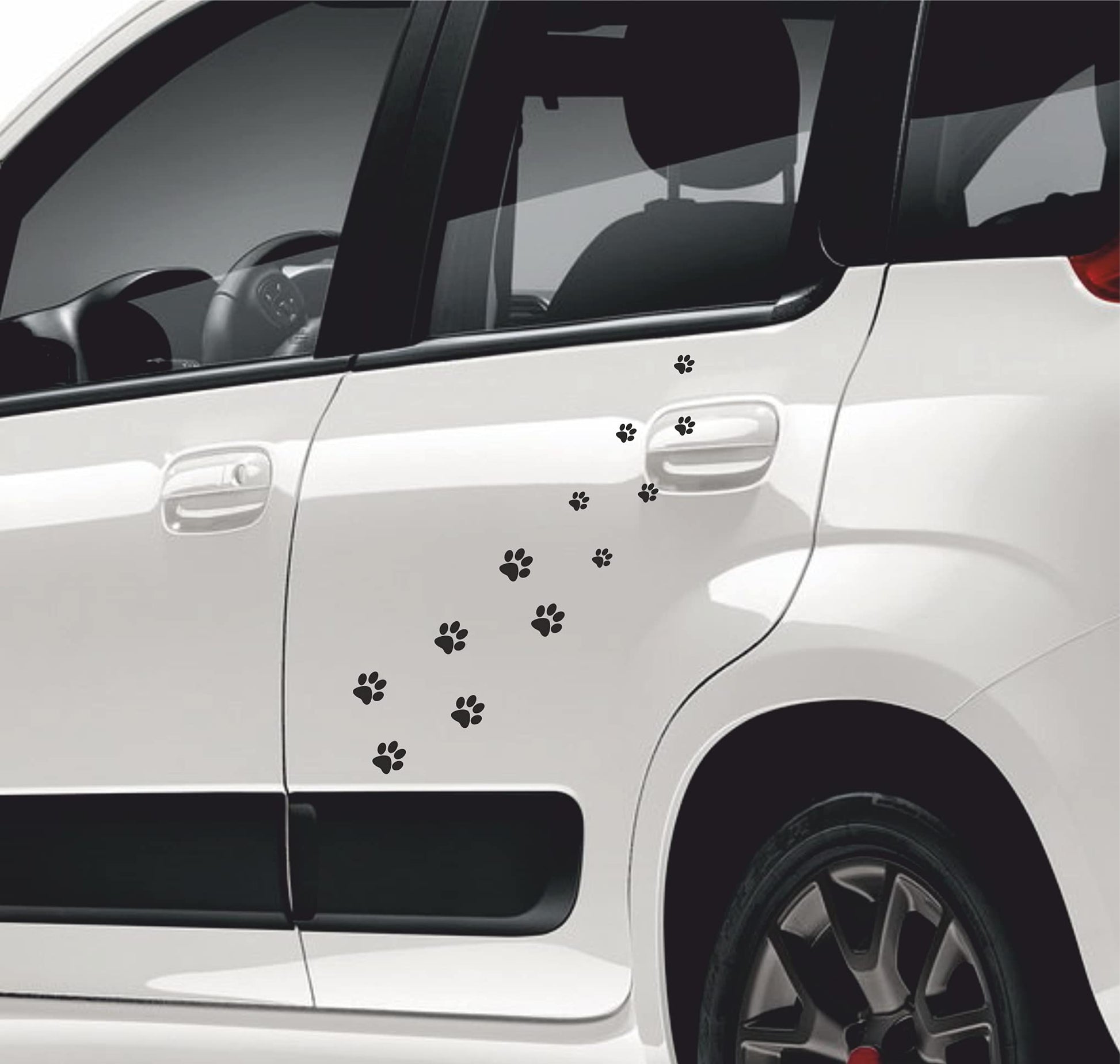 Adesivi impronte Zampe Cane Gatto 3D per Auto Esterni carrozzeria