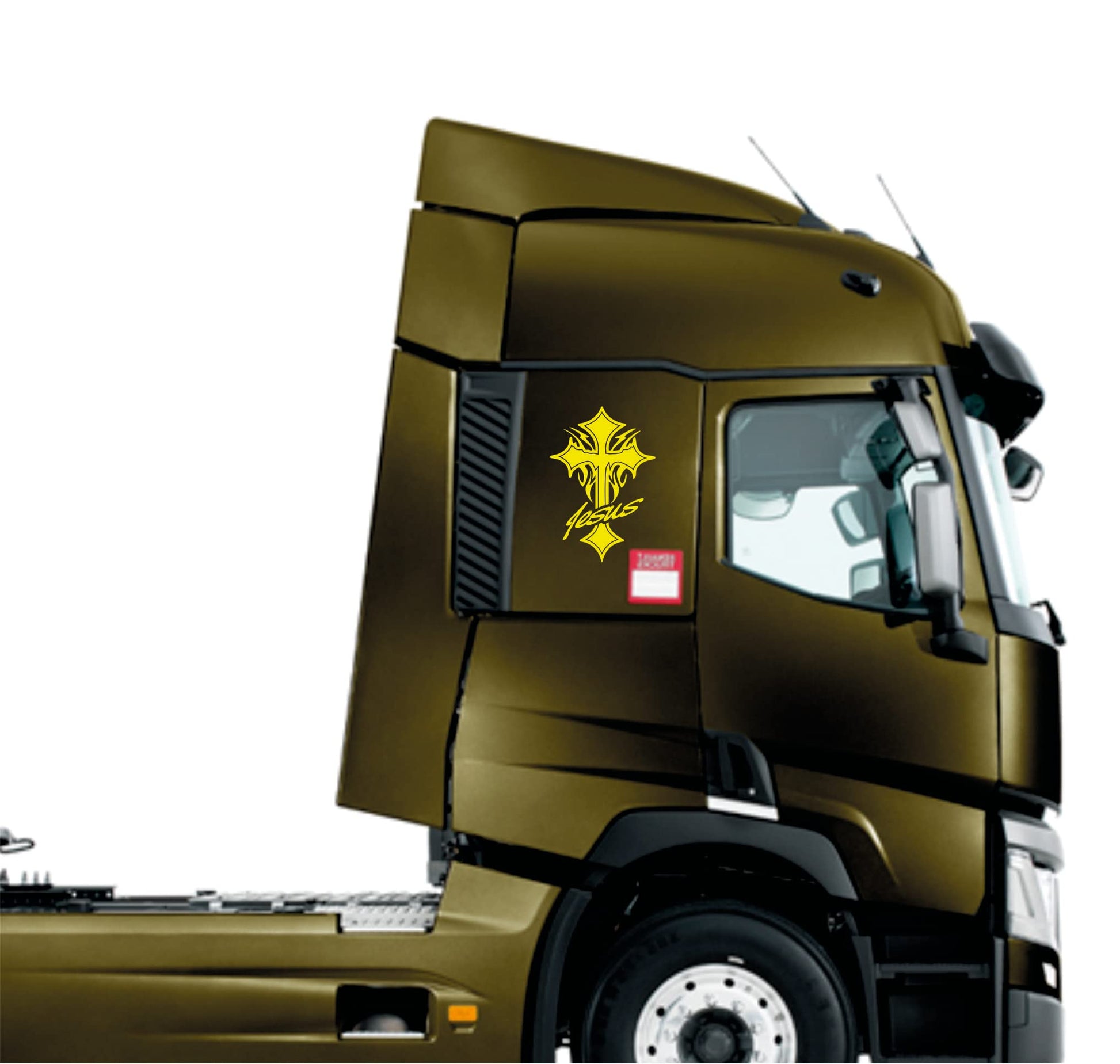 DualColorStampe Adesivi Compatibili con Scania Daf Iveco Man Camion accessori camion stickers camion finestrino Jesus CROCE COD.0309 a €21.99 solo da DualColorStampe