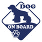 DualColorStampe Adesivo Cane a Bordo Dog on Board COCKER Decal Decalcomania Vinile Laptop Auto Moto Casco Camper Moto Biker COD.0315 a €10.99 solo da DualColorStampe