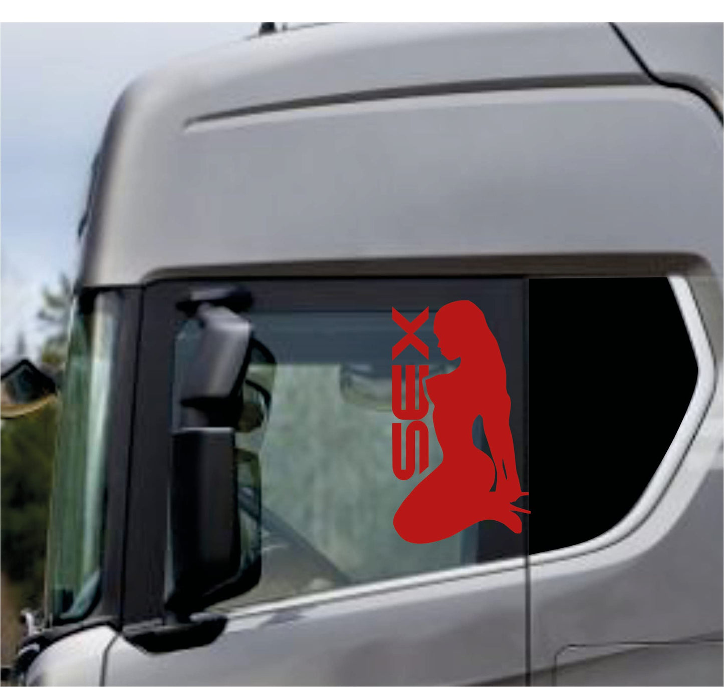 DualColorStampe Adesivi Compatibili con Scania Daf Iveco Man Camion accessori camion stickers camion finestrino SEX DONNA COD.0333 a €19.99 solo da DualColorStampe