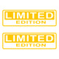 DualColorStampe 2x Adesivi in vinile "Limited Edition" per auto, finestra pc computer Cofano camper vetri C.0255 a €5.00 solo da DualColorStampe