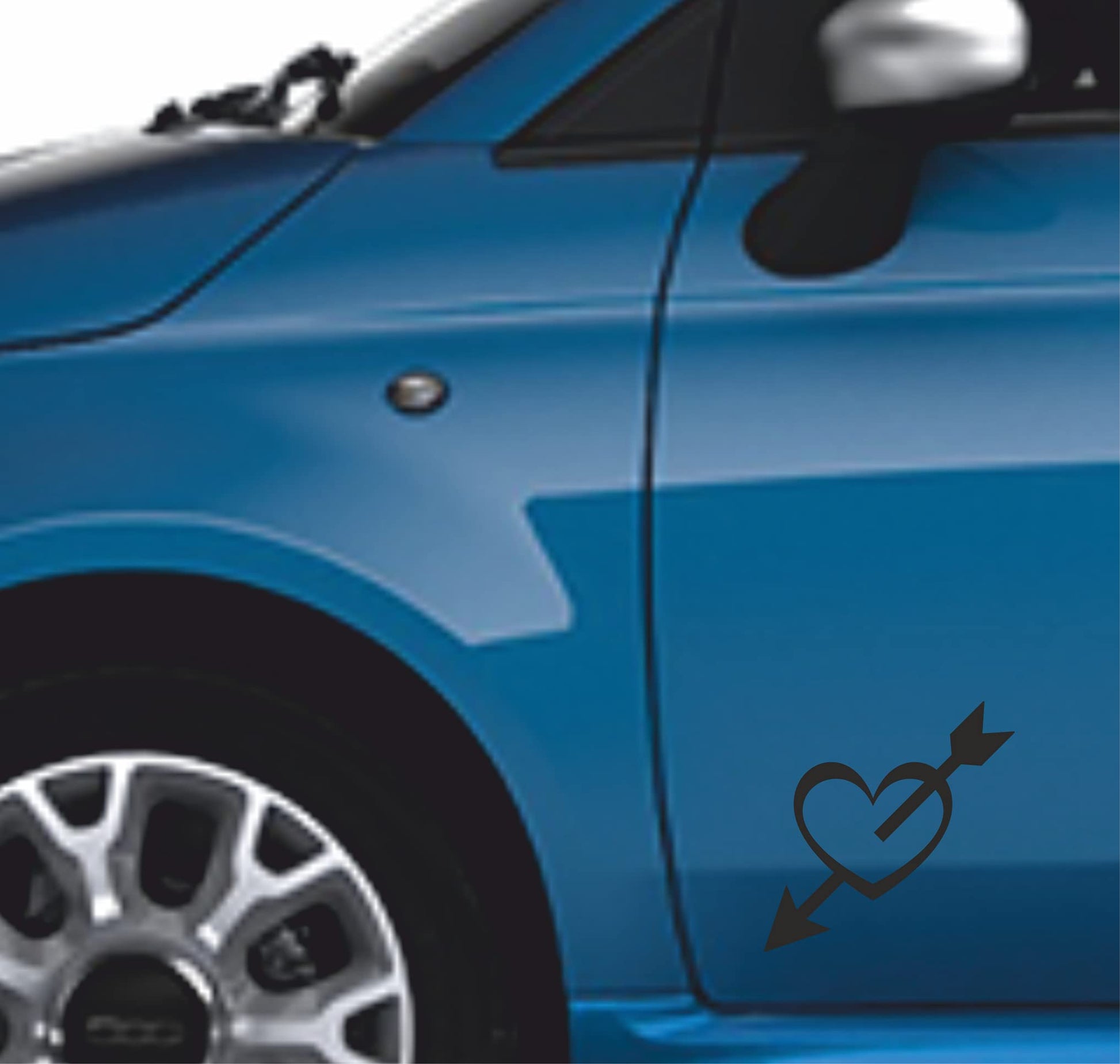 Adesivi a Cuore per San Valentino per auto moto mobili colore a scelta COD.0006 a €9.99 solo da DualColorStampe