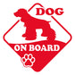 DualColorStampe Adesivo Cane a Bordo Dog on Board COCKER Decal Decalcomania Vinile Laptop Auto Moto Casco Camper Moto Biker COD.0315 a €12.99 solo da DualColorStampe