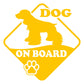 DualColorStampe Adesivo Cane a Bordo Dog on Board COCKER Decal Decalcomania Vinile Laptop Auto Moto Casco Camper Moto Biker COD.0315 a €10.99 solo da DualColorStampe