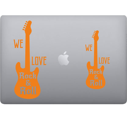 Adesivo Rock GUITAR-CHITARRA decalcomania vinile tablet computer , macbook , decalcomania arte mela -Vinile colore a scelta COD.P0059 a €10.99 solo da DualColorStampe