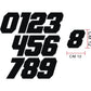 DualColorStampe Adesivi Numeri Moto Motocross armadietto palestra spogliatoio camera hotel casco moto cassetta della posta stickers COD.0245 a €9.99 solo da DualColorStampe
