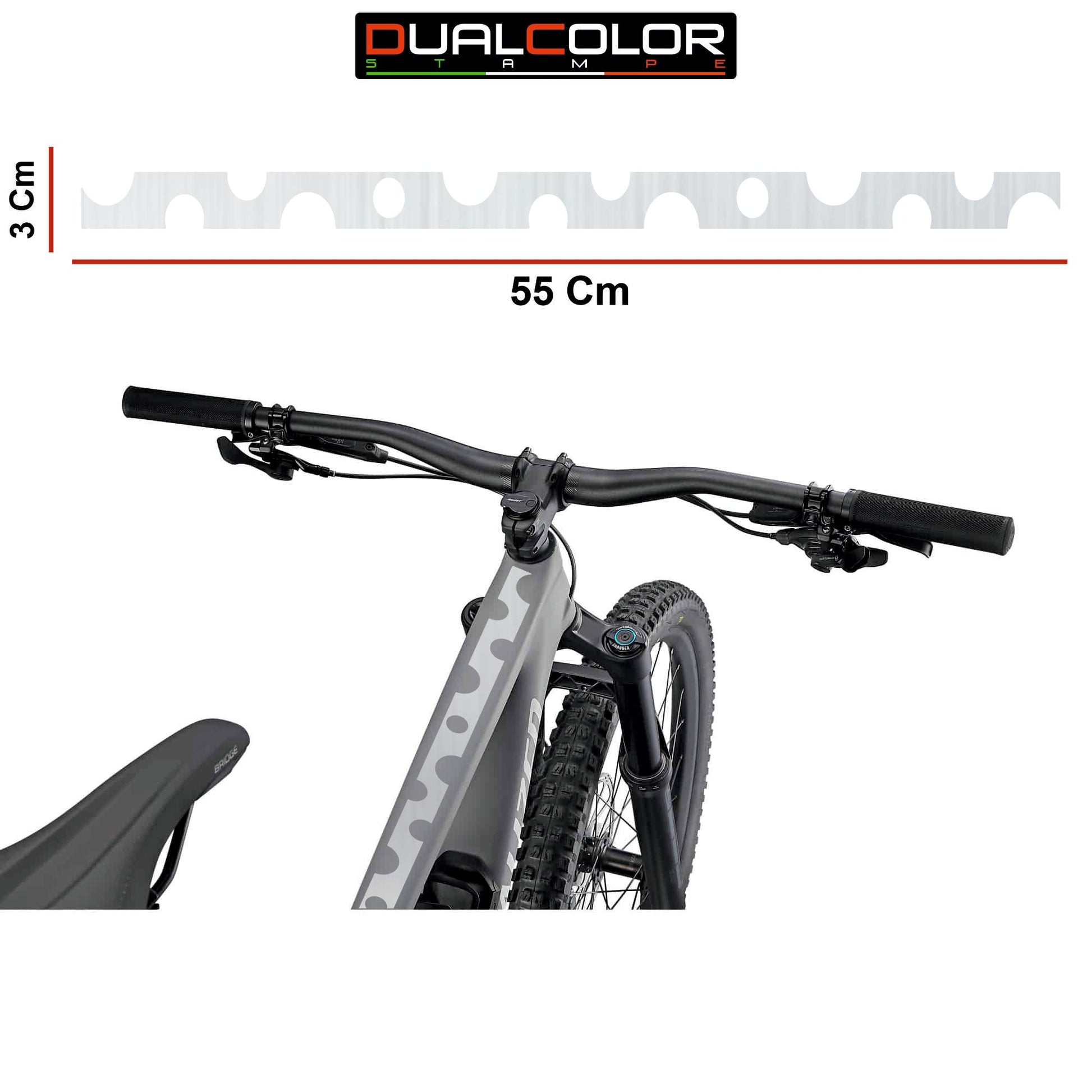 DualColor imprime pegatinas de horquilla de bicicleta MTB