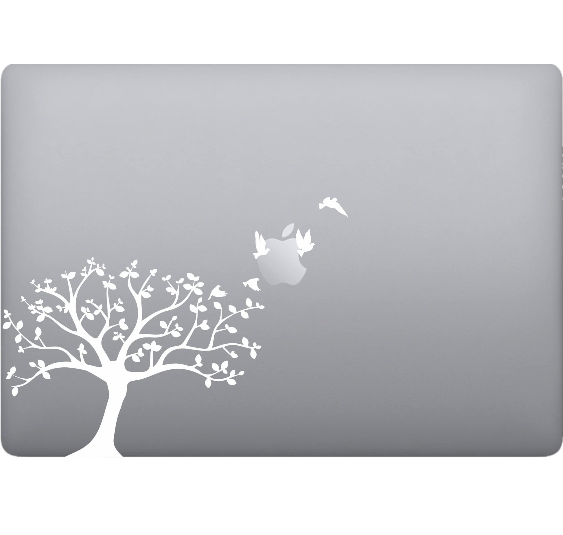 Adesivo albero uccellini Laptop Sticker Decalcomania Vinile Tablet Vinile adesivo macbook decalcomania arte mela -Vinile colore a scelta COD.P0048 a €10.99 solo da DualColorStampe