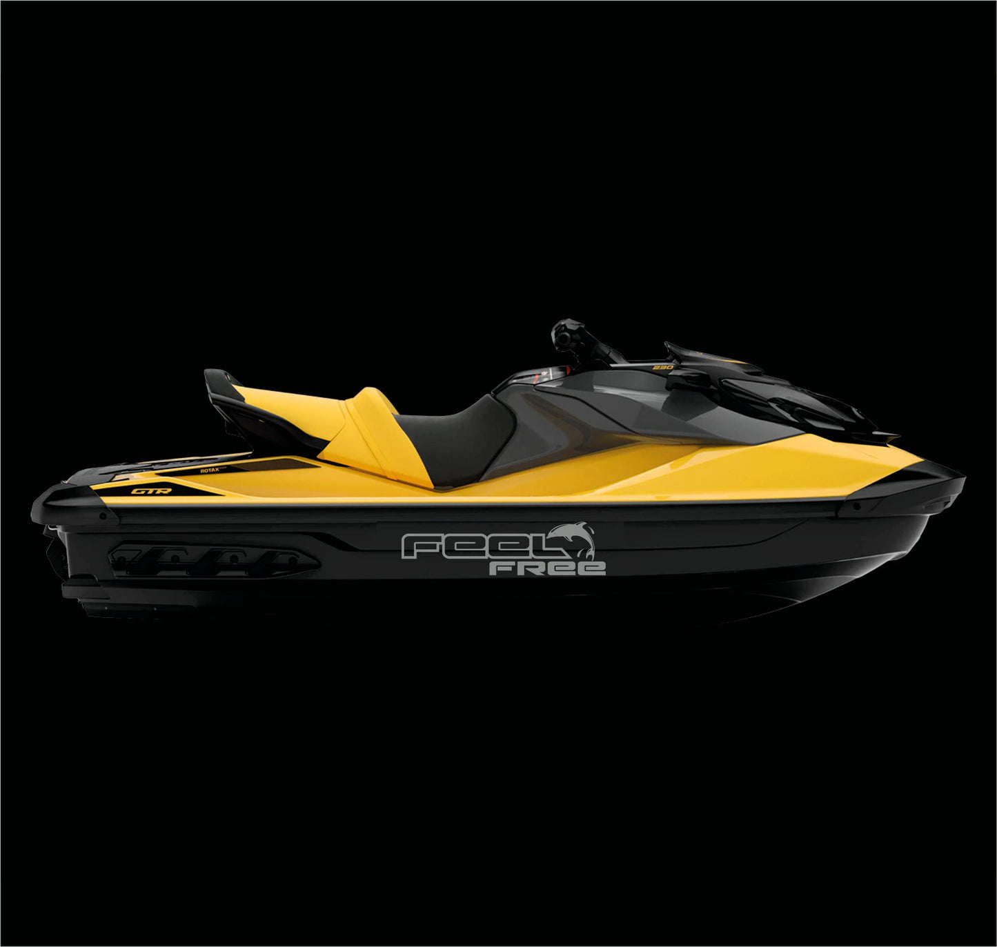 DualColorStampe Adesivi Compatibili con Sea Doo Sticker moto d'acqua elettrica FEEL FREE MARE Colore a scelta COD.M0289 a €14.99 solo da DualColorStampe