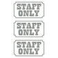 DualColorStampe 3x Adesivi segnalazione Staff Porta Adesivo decalcomania in vinile autoadesivo C.0259 a €5.99 solo da DualColorStampe