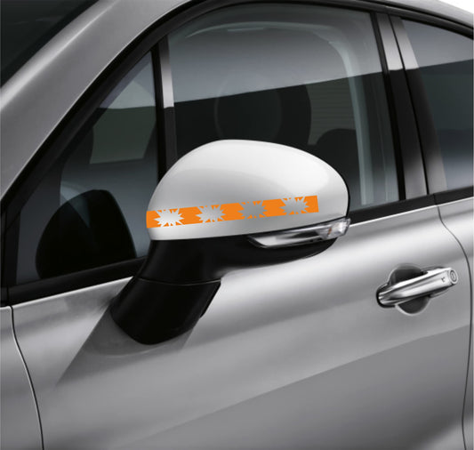 DualColorStampe Adesivi per Specchietti Retrovisori universali Car Stripes Strisce Design bomba Confezione da 6 unità per Auto accessori auto stickers COD.0233 a €9.90 solo da DualColorStampe