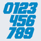 DualColorStampe Adesivi Numeri Moto Motocross armadietto palestra spogliatoio camera hotel casco moto cassetta della posta stickers COD.0245 a €9.99 solo da DualColorStampe