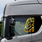 DualColorStampe Adesivi Compatibili con Scania Daf Iveco Man Camion accessori camion stickers camion finestrino BAD COD.0306 a €19.99 solo da DualColorStampe