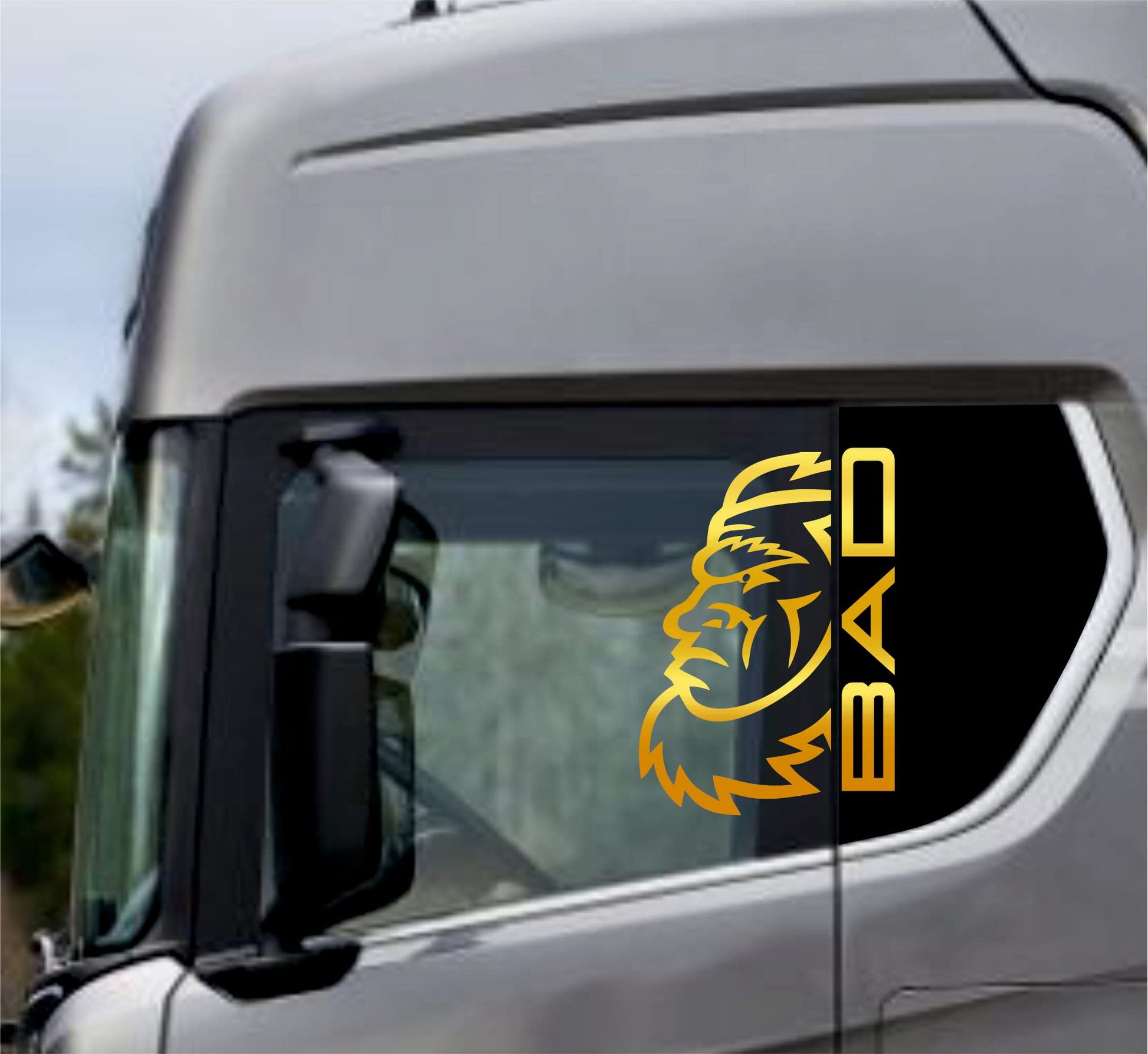Autocollants DualColor Prints compatibles avec Scania Daf Iveco Man  Accessoires de camion autocollants de camion fenêtre de camion BAD COD.0306