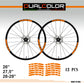 DualColorStampe Adesivi Cerchi Bici 26'' - 27,5'' - 28-29'' Pollici Ruota Bici MTB Bike Stickers Cerchi MTB B0030 a €10.00 solo da DualColorStampe
