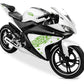 DualColorStampe Adesivi Compatibili con Yamaha YZF-R125 R125 (DX-SX) Carena moto decal stickers Design Stelle scacchiera M0126 a €18.99 solo da DualColorStampe