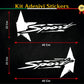 DualColorStampe Adesivi compatibili con JEEP RENEGADE fiancata laterale Off Road stella militare Adesivi Stickers Auto Decal accessori auto decorazione -COD.0293 a €15.99 solo da DualColorStampe