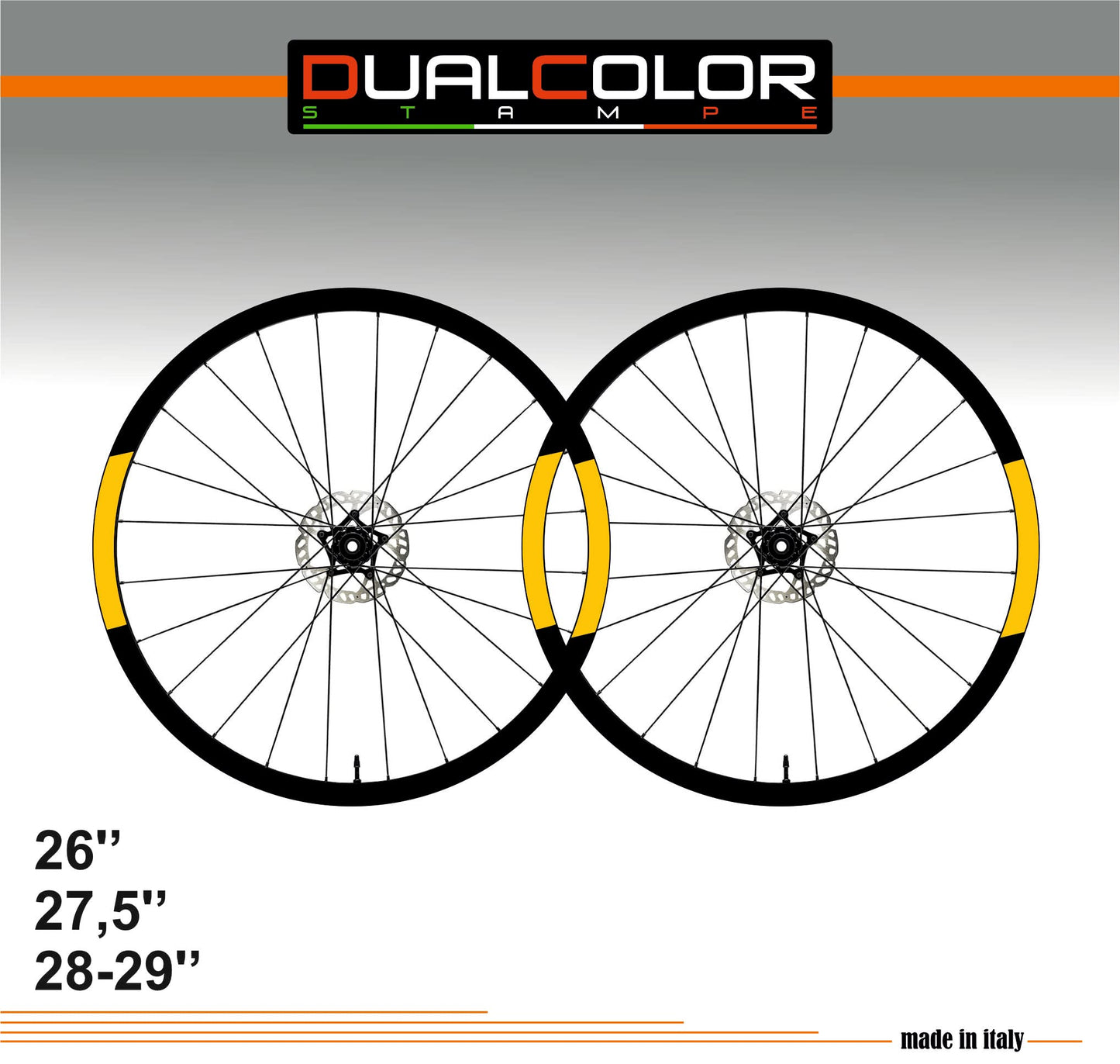 DualColorStampe Adesivi Compatibili con Canyon Cerchi Bici 26'' - 27,5'' - 28-29'' Pollici Ruota Bici MTB Bike Stickers Cerchi MTB B0015 a €9.99 solo da DualColorStampe