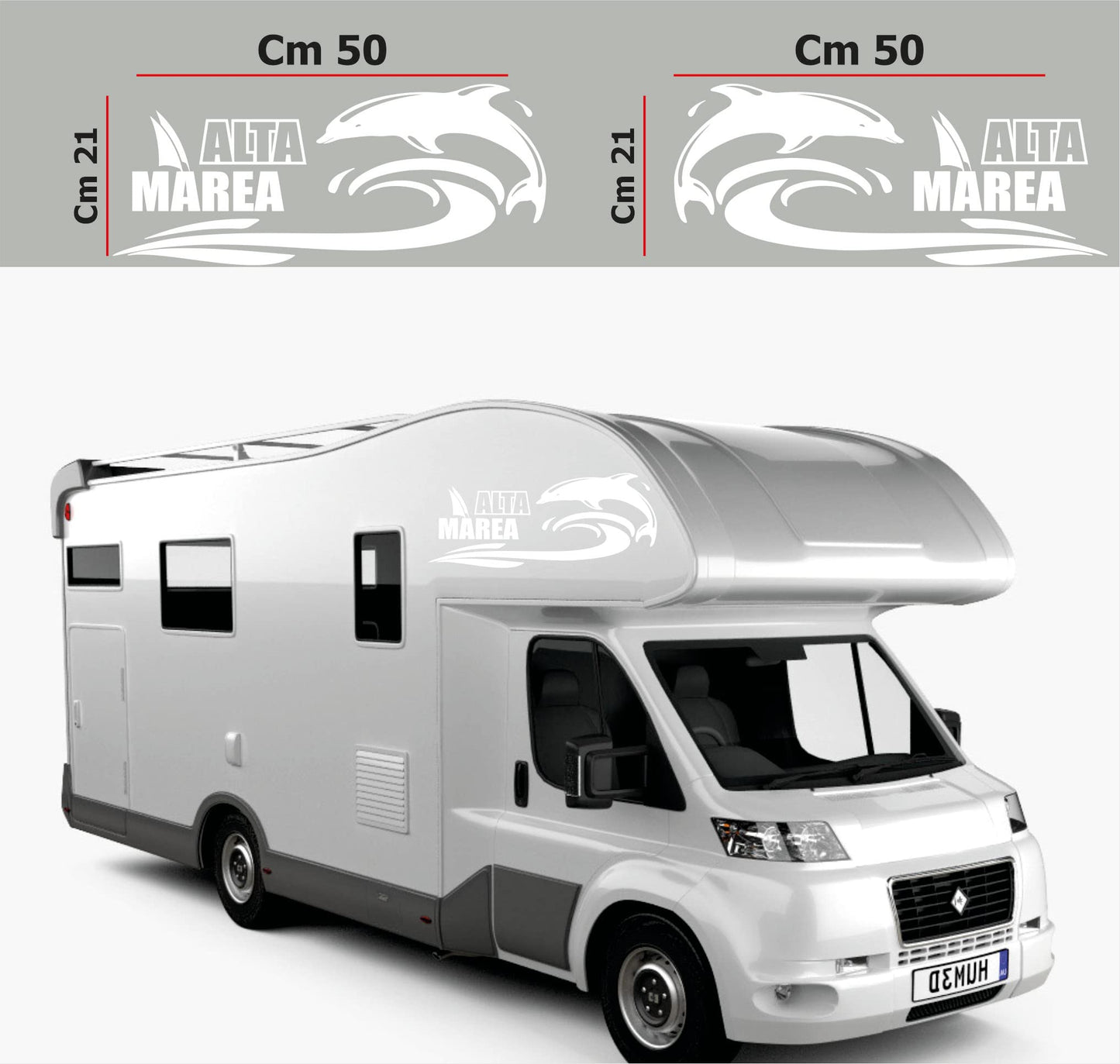 DualColorStampe Adesivi per Camper Compatibili con Adria Arca Bürstner Carthago Chausson Elnagh Mclouis Caravan Motorhome roulotte ALTA MEREA COD.0331 a €24.99 solo da DualColorStampe