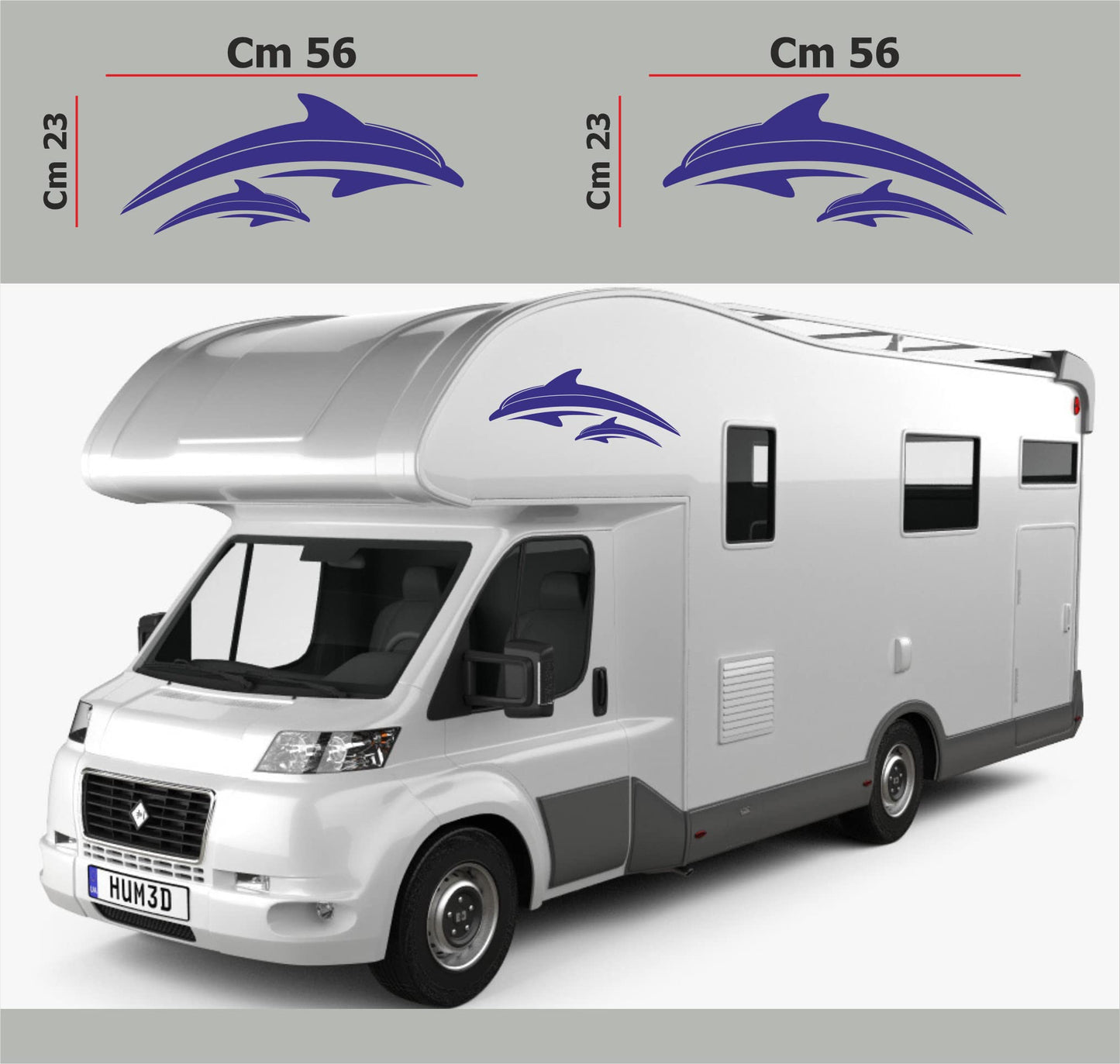 DualColorStampe Adesivi per Camper Compatibili con Adria Arca Bürstner Carthago Chausson Elnagh Mclouis Caravan Motorhome roulotte COD.0208 a €24.99 solo da DualColorStampe