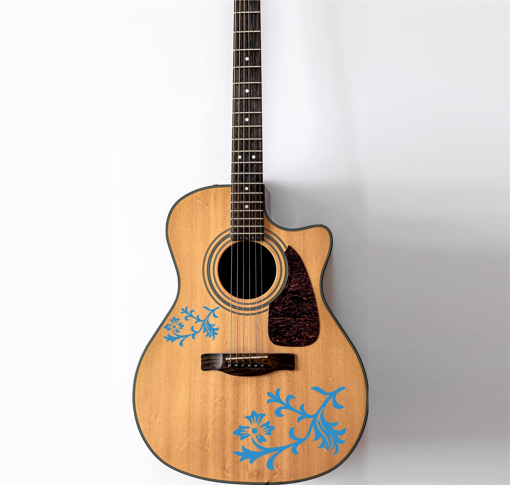 DualColorStampe Adesivi per chitarra classica elettrica basso Fiori (kit da 2 pezzi) decalcomania per chitarra stickers - X0004 a €13.99 solo da DualColorStampe