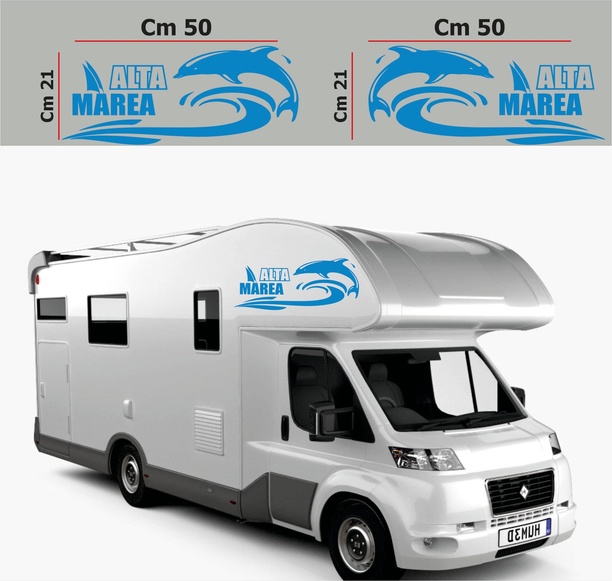 DualColorStampe Adesivi per Camper Compatibili con Adria Arca Bürstner Carthago Chausson Elnagh Mclouis Caravan Motorhome roulotte ALTA MEREA COD.0331 a €24.99 solo da DualColorStampe