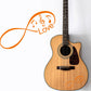 DualColorStampe Adesivi note musicali per chitarra classica acustica elettrica basso accessori per chitarra - X0014 a €13.99 solo da DualColorStampe