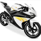 DualColorStampe Adesivi Compatibili con Yamaha YZF-R125 R125 (DX-SX) Carena moto decal stickers Design graffio M0127 a €18.99 solo da DualColorStampe