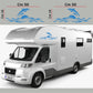 DualColorStampe Adesivi per Camper Compatibili con Adria Arca Bürstner Carthago Chausson Elnagh Mclouis Caravan Motorhome roulotte COD.0207 a €24.99 solo da DualColorStampe