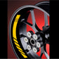 DualColorStampe Adesivi interno cerchi moto 17 POLLICI Compatibili con Ducati Suzuki Kawasaki Honda Triumph cerchioni gomme strisce COD.D0056 a €9.99 solo da DualColorStampe