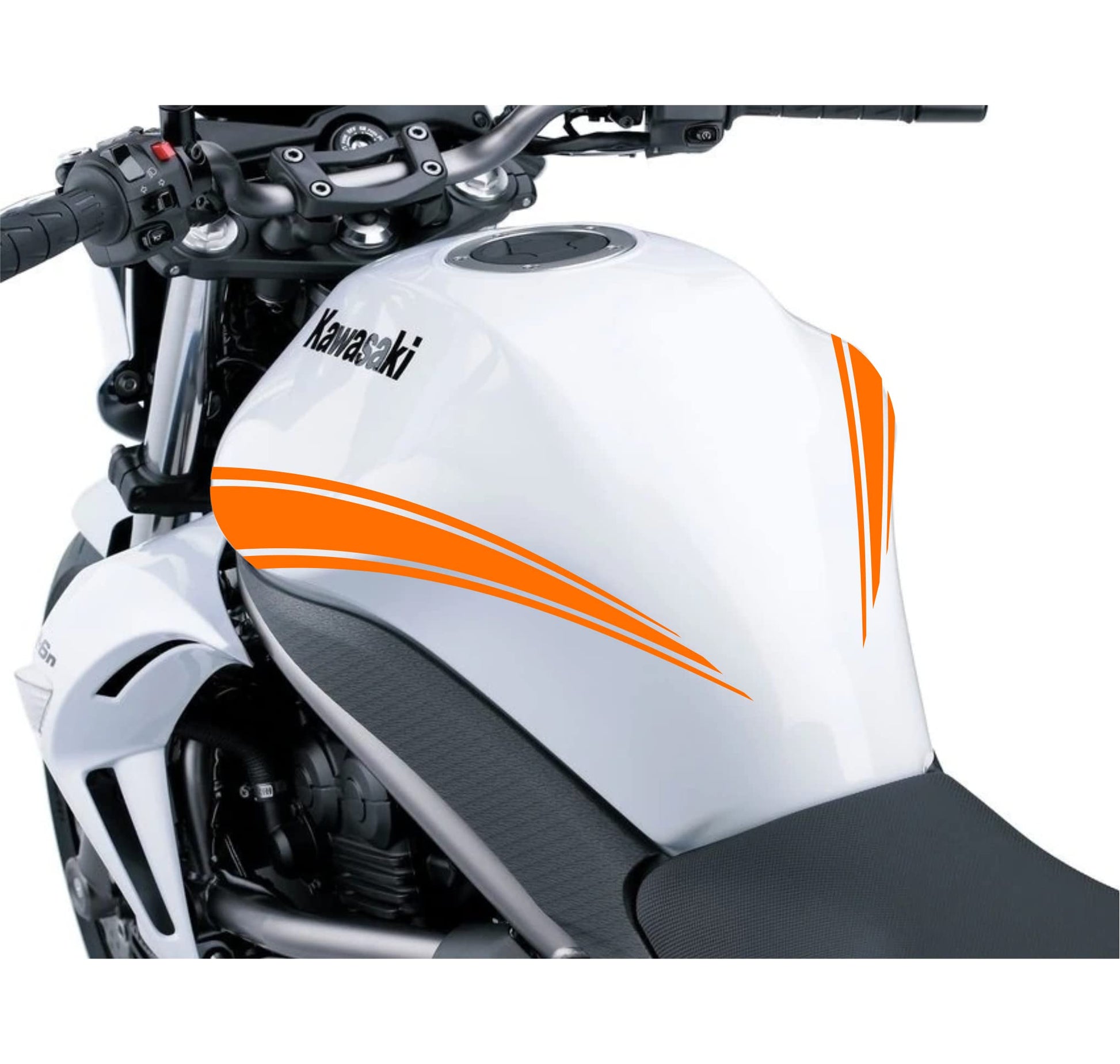 DualColorStampe Adesivi Compatibili con Kawasaki ER-6N (2009-20011) serbatoio DX-SX stickers Moto Motorbike COD.M0147 a €39.99 solo da DualColorStampe