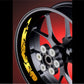 DualColorStampe Adesivi interno cerchi moto 17 POLLICI Compatibili con Ducati Suzuki Kawasaki Honda Triumph cerchi cerchioni gomme strisce COD.D0041 a €9.99 solo da DualColorStampe