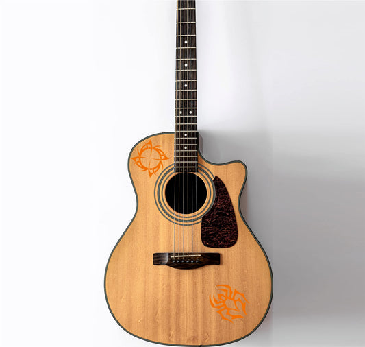 DualColorStampe Adesivi per chitarra classica acustica elettrica basso (kit da 2 pezzi) ragno accessori per chitarra - X0010 a €15.99 solo da DualColorStampe