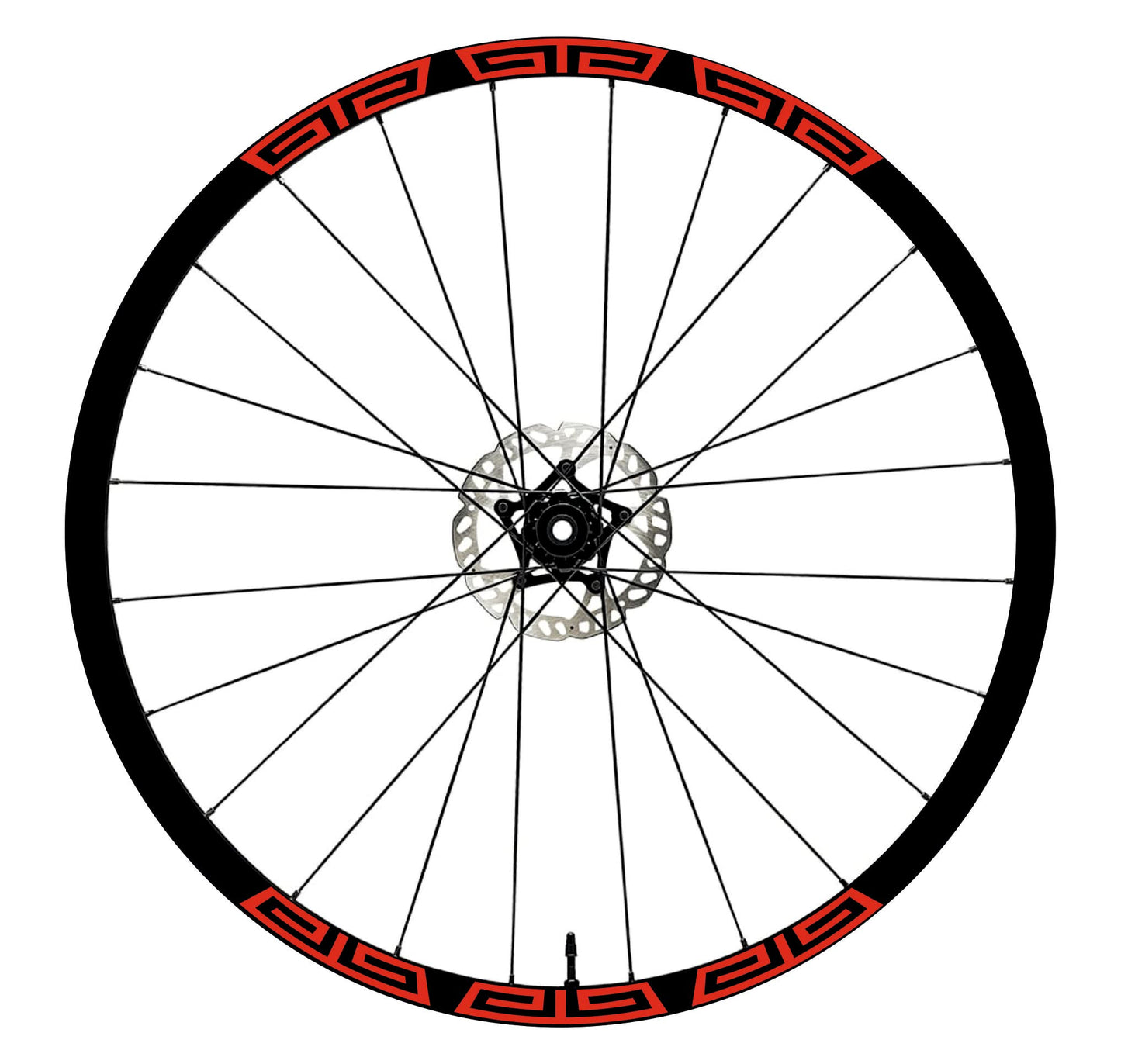 DualColorStampe Adesivi Cerchi Bici 26'' - 27,5'' - 28-29'' Pollici Ruota Bici MTB Bike Stickers Cerchi MTB accessori MTB greco doppio B0045 a €12.00 solo da DualColorStampe