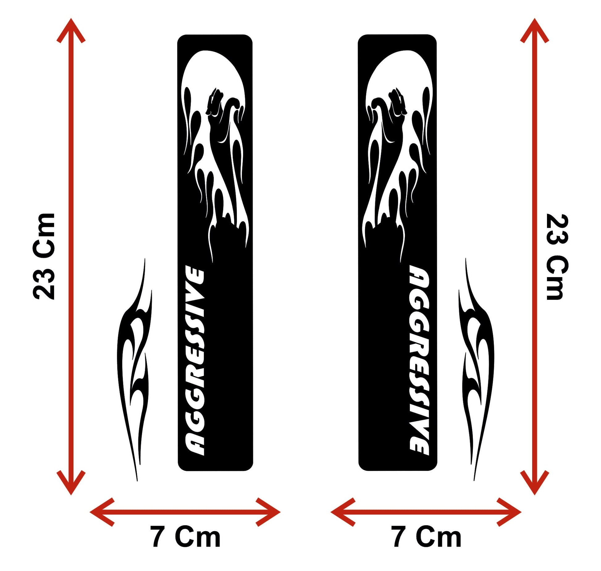 DualColorStampe Adesivi Forcella Bici MTB Mountain Bike Stickers Accessori Bicicletta Decalcomanie Aggressive B0038 a €15.99 solo da DualColorStampe