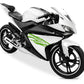 DualColorStampe Adesivi Compatibili con Yamaha YZF-R125 R125 (DX-SX) Carena moto decal stickers Design sportivo M0120 a €19.99 solo da DualColorStampe