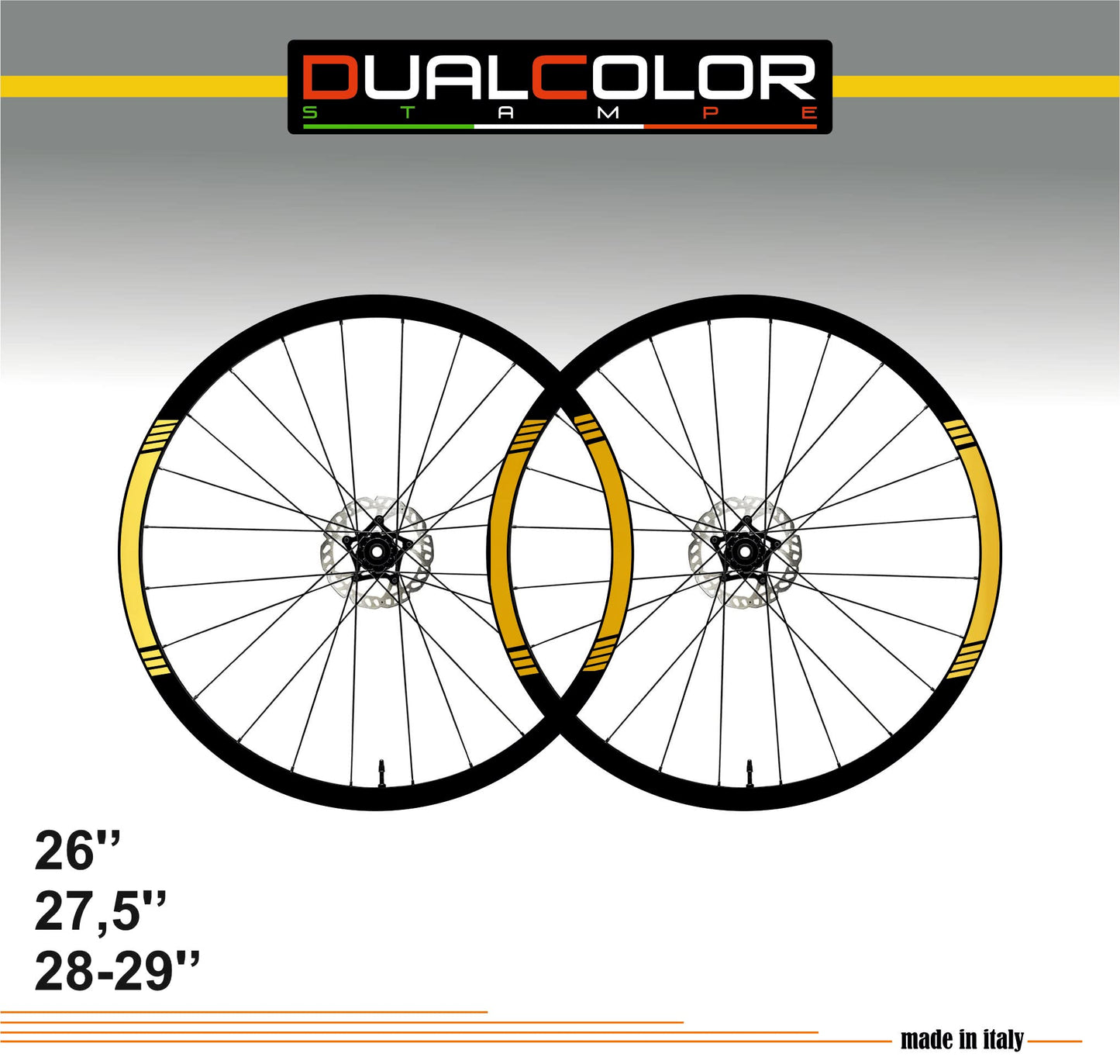 DualColorStampe Adesivi Compatibili con CANYON Cerchi Bici 26'' - 27,5'' - 28-29'' Pollici Ruota Bici MTB Bike Stickers Cerchi MTB B0028 a €10.00 solo da DualColorStampe