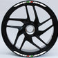 DualColorStampe Confezione Adesivi Set Completo di Cerchi Strisce per Moto per 2 Ruote da 15'' pollici strips Design italia COD.D0090 a €12.99 solo da DualColorStampe